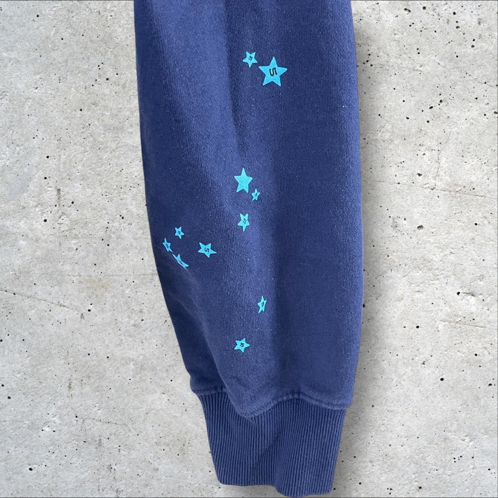 Young Thug Spider Hoodie Medium Worldwide Angel Number 555 Navy Pink R1 - Picture 5 of 11